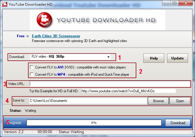 軟體分享~Youtube影片下載軟體Youtube Downloader HD(Free)